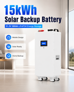 Vertical Stackable <b>Battery</b> 51.2V 280Ah 15kWh Hybrid Grid Solar Storage <b>Battery</b> with CAN Communication for Home Use Grade - Product Image 1
