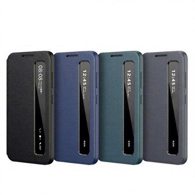 For Samsung S26 Ultra Smart App View Flip Cover Case Fold7/6/5 Leather Wallet Protective Case