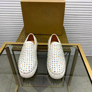 Zapatos Elegantes de Vestir para Hombre, de Piel Genuina, Sin Cordones, Casuales, para Bodas, Fiestas, Oficina, Carrera Profesional, Último Estilo Louboutins - Product Image 1