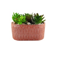 Ventes en gros de pots de fleurs ovales durables, bon marché, faits à la main, écologiques, auto-arrosants pour une utilisation en intérieur/extérieur, Chine