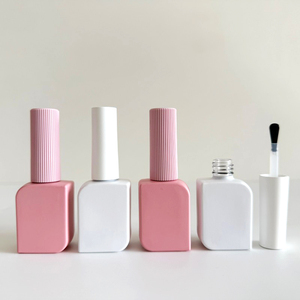Nhà Máy mẫu miễn phí rỗng Glass Nail sản phẩm salon chai 12ml 11ml độc đáo chai vuông hiện đại <span class=keywords><strong>UV</strong></span> Gel Nail Polish chai - Product Image 2