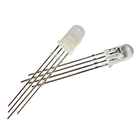 LED RVB adressable pleine couleur 5V F5 WS2811 WS2812 à trou traversant, 5 mm, clignotante, 0,2 W, diode LED DIP