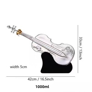 Custom Handmade 1000ml High Borosilicate Glass <strong>Wine</strong> <strong>Decanter</strong> Unique Animal Shape <strong>with</strong> <strong>Stopper</strong> for Tequila and Promotions - Product Image 2