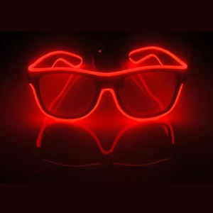 Noël Rave Party Glowing LED Lunettes de soleil Neon EL Wire Lunettes Glow-in-the-Dark Clignotant Costumes pour la remise des diplômes du Ramadan - Product Image 3