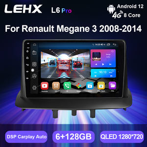 Autoradio LEHX Android 12 2 Din per <span class=keywords><strong>Renault</strong></span> <span class=keywords><strong>Megane</strong></span> 3 <span class=keywords><strong>2008</strong></span>-2014, Lettore DVD, Radio, Stereo, Carplay, Navigatore - Product Image 2