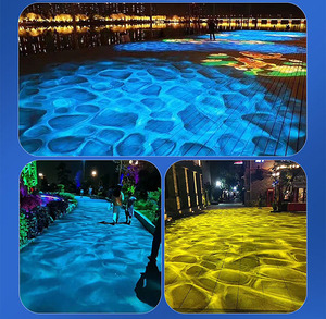 25W ~ 100W แอลอีดีกันน้ำระลอก Gobo โปรเจคเตอร์5สีเปลี่ยนสี DMX512 IP67ภูมิทัศน์สำหรับมหาสมุทรรูปแบบคลื่นโลโก้โปรเจคเตอร์ - Product Image 5