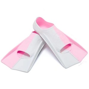 xinyixuanKids Palmes de natation en silicone à lame courte, légères et antidérapantes pour la natation, la plongée avec tuba et l'entraînement - Product Image 2