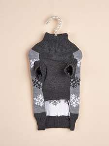 Nuevo suéter ecológico de poliéster XL para mascotas con Cuello medio alto tejido gris-marrón sólido <span class=keywords><strong>Golden</strong></span> Retriever Teddy <span class=keywords><strong>Chihuahua</strong></span> - Product Image 5