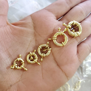 JF1311 Bán Chạy Nhẫn Lò Xo Tròn Mạ Vàng 18K Bạc 18K Chất Lượng Tốt Khóa Cài Cài Để Làm Vòng Tay Vòng Cổ - Product Image 4