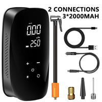 Min 4000mAh pompe à Air pour voiture Portable gonfleur de pneu électrique moto pompe compresseur d'air pour voiture motos vélos