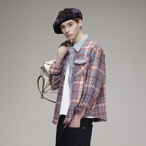 Custom Vintage Mens Dress <strong>Shirt</strong> Fleece <strong>Lined</strong> <strong>Flannel</strong> <strong>Shirt</strong> for Men Warm Brushed Thicken Plaid <strong>Shirt</strong> <strong>Jacket</strong> Mens - Product Image 3