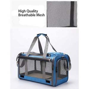 Airline Approved Soft-Sided Breathable <b>Pet</b> Travel Tote Small Dog Cat <b>Carrier</b> Bag With Shoulder Strap and Sleeping Pad - Product Image 3