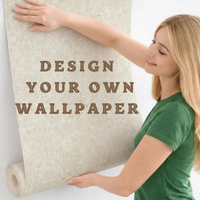 Papel Tapiz 3D Personalizado Impermeable para Sala de Estar y Dormitorio, Diseño de Lino Autoadhesivo