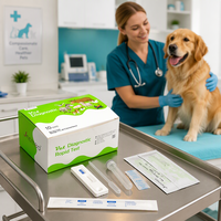 Test rapide d'antigène de Giardia canine, kit de diagnostic vétérinaire rapide GIA Ag pour la détection des excréments des animaux de compagnie