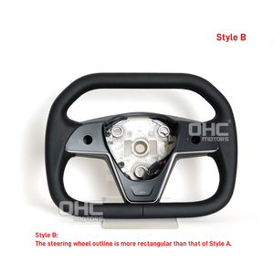 พวงมาลัยหุ้มหนังสไตล์รถบรรทุกไซเบอร์สำหรับเทสลารุ่น<span class=keywords><strong>3</strong></span> 2016-2023และรุ่น Y 2020-2022พร้อมระบบทำความร้อนจากคลังสินค้าสหรัฐอเมริกา - Product Image 3