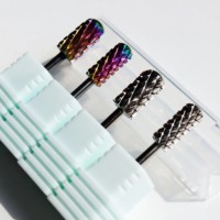 Meilleures ventes Fournisseur professionnel Embouts de ponceuse à ongles professionnels pour manucure et pédicure, Boîte personnalisable avec logo, Embout volcanique 4XC