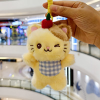 En gros : Bib Cat Fruit, Ornement suspendu, Jouets en peluche mignons, Accessoires de sac en forme d'animaux en peluche, Poupées, Porte-clés en peluche mignons, Cadeau pour enfants