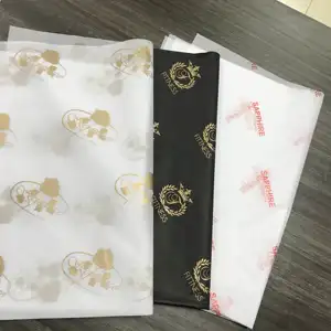 Напечатанная смазочная бумага с логотипом на заказ, Восковая бумага для упаковки продуктов, оберточная бумага для шоколада