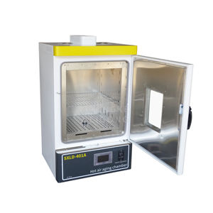 गैर-धातु सामग्री के विभिन्न उच्च तापमान उम्र बढ़ने वाले परीक्षण के लिए 100-300 तक गर्म वायु उम्र बढ़ने कक्ष - Product Image 2