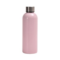 Bouteille d'eau personnalisée en acier inoxydable 304 à simple paroi, forme cola, gobelet sportif, OEM ODM, emballage avec logo