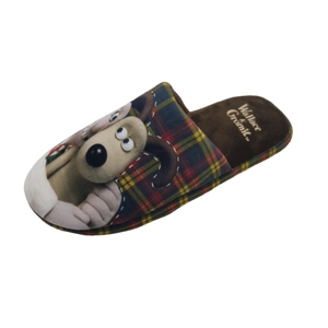 Mode hiver mignon dessin animé <span class=keywords><strong>chien</strong></span> motif imprimé coton pantoufles personnalisé hommes et femmes flanelle Couple maison pantoufles - Product Image 5
