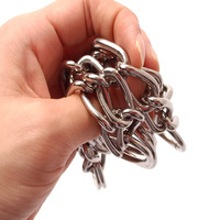 Collier pour chien en métal à trois anneaux, style chinois, couleur unie, toutes saisons, avec laisse intégrée