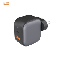 Grosir pengisi daya Super cepat 35W tipe C + Port USB colokan India OTP OVP pengisi daya dinding terlindung untuk ponsel iPhone 15/14/13