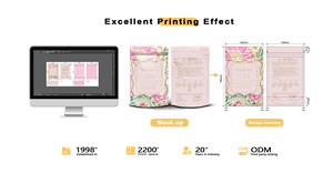 Custom Reseal 3 Side Seal Pouch with Window Mylar <b>Bag</b> for Candy Gummies <b>Cookies</b> Sachet Pouch - Product Image 5