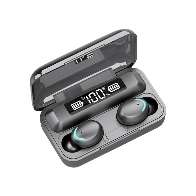 F9-5 LED Light Wireless Headphones Tws Earbuds Headset  With 1200mah Charging Case Mobile Phone