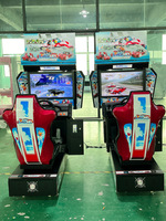 Máquina de Juego Arcade Comercial de Carreras de Latón, Simulador de Conducción Operado con Monedas con Asiento Dinámico para Centro de Juegos