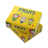 Boîte cadeau en carton ondulé personnalisée avec fenêtre découpée, emballage haute résistance pour l'exportation de fruits frais et la remise de cadeaux de luxe