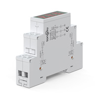 TONGOU Compteur de tension numérique intelligent monophasé et triphasé CA monté sur rail DIN 60V-450V Instrument électrique à affichage numérique M261