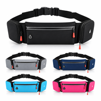 Sac de course personnalisé avec porte-bouteille, sac banane sport multi-poches pour marathon et activités de plein air