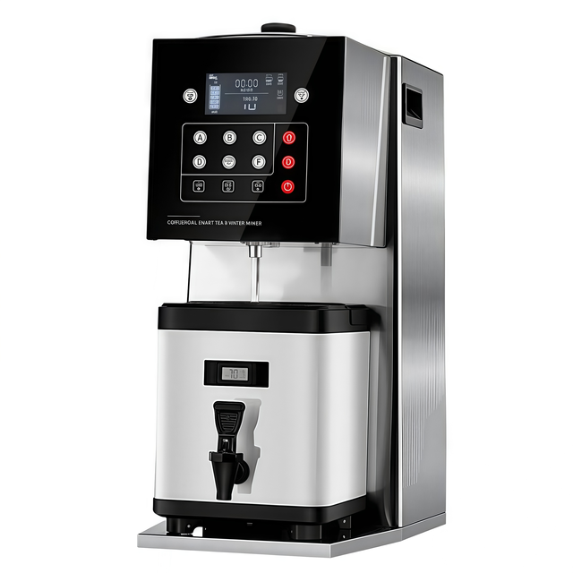 Commercial 220V Steel Bubble Tea Vending Machine Auto Mixing Cup Sealing Payment Automation Includes 1-Year for Machinery