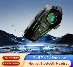 Dairle K50 Motosiklet ve Scooter İnterkom Kulaklığı ABS Kask Hoparlörü IPX-65 Su Geçirmez Kablosuz - Product Image 1