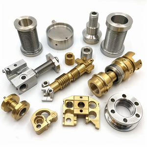 Servicio de mecanizado CNC prototipo personalizado Piezas de procesamiento de hardware de aluminio y latón Torno CNC Torneado y fresado - Product Image 2