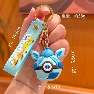 Llaveros de Muñecos 3D, Lindos Llaveros de Dibujos Animados de <span class=keywords><strong>Pokemon</strong></span>, Accesorios para Bolsos, Decoración, Llaveros Promocionales al por Mayor - Product Image 2