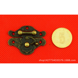 Cierre de Hebilla de Aleación Antigua de 38mm para Caja de Regalo de Madera, Accesorio de Ferretería - Product Image 3