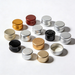 28mm Wholesale Aluminum Cap for Oral Liquid Bottles <b>Tamper</b> Proof Aluminum Cap for Beverage Bottles Gold and Silver Olive Oil Cap - Product Image 1