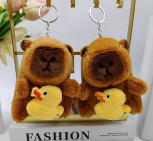 Llavero de Peluche de Capibara DHF, Adorable Animal de Peluche, <span class=keywords><strong>Mini</strong></span> Colgante, Regalo para Niños, Muñeco de Capibara con Mochila de Tortuga y Papas Fritas - Product Image 5