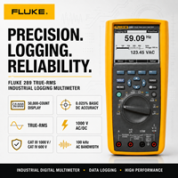 Multimeter Digital Akurasi Tinggi 289 True RMS Trend Capture 1000V, Bertenaga Baterai, Untuk Penggunaan Industri, Garansi 1 Tahun