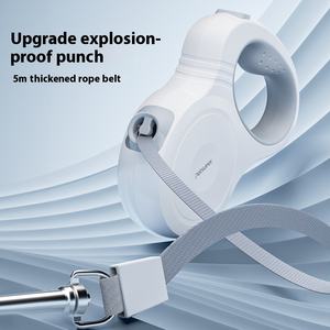 Correa Retráctil para Mascotas de Nylon Ecológico y ABS de Grado Alimenticio, 5 Metros, Diseño Inspirado en <span class=keywords><strong>Koki</strong></span> Golden Hair, Patrón Sólido para Perros Grandes - Product Image 1