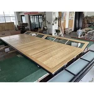 الشركة المصنعة للخشب الصلب بلوط أبيض أمريكي مع نوافذ منظورية