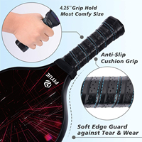 Ensemble de raquettes de pickleball best-seller d'usine, 2 raquettes en fibre de verre de haute qualité et durables, 4 balles portables, best-seller