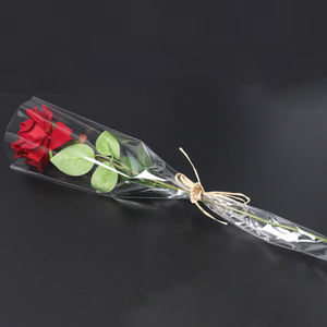 <span class=keywords><strong>Cellophane</strong></span> blanche, <span class=keywords><strong>papier</strong></span> d'emballage épais, plastique, à manches, pour boutique de fleurs, emballage pour dame - Product Image 2
