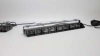 Luces de Emergencia Amarillas y Blancas para Vehículos, 96 LED, Luces de Emergencia para Tablero, Luces Estroboscópicas para Parabrisas Trasero, Luces de Advertencia Intermitentes de Seguridad