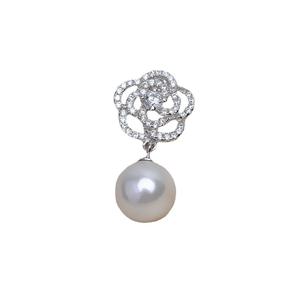 Pendentif en argent S925 fait main, support d'accessoires DIY avec motif rose et tête, support vide pour 10-15 perles, apprêts de bijouterie 4431 - Product Image 5