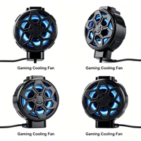 Ventilateur de refroidissement USB à clipser pour téléphone avec lumière RGB, radiateur portable à faible bruit pour téléphone portable, pour jeux et diffusion en direct