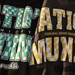 เสื้อยืดโอเวอร์ไซส์ผ้าฝ้าย 100% พิมพ์ลายดิจิตอลตามสั่ง ออกแบบลายได้เอง แบรนด์ Cotton  โลโก้สำหรับผู้ชายและผู้หญิง ผ้าถัก ระบายอากาศได้ดี สไตล์ฮิป - Product Image 1