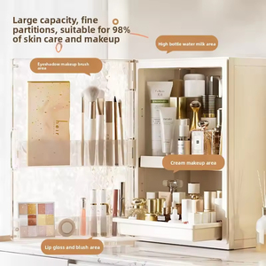 Boîte de rangement haut de gamme pour cosmétiques, style tiroir, organisateur de coiffeuse, étagère de bureau pour rouges à lèvres, produits de soin et bijoux - Product Image 2